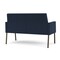 Lesro Mystic Lounge Reception Loveseat, Bronze, RF Blueberry Back, MD Ink Seat, RF Blueberry Arm Panels ML1501 - alternate 3